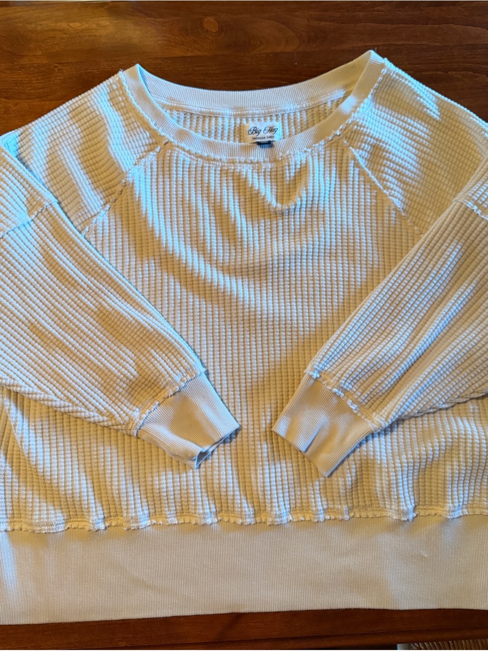 AE - American Eagle - Big Hug Waffle Knit Sweatshirt